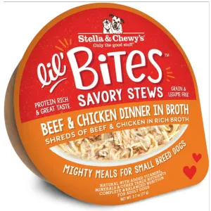 Stella & Chewy's Lil Bites Savory Stew Beef & Chicken Dog Food 2.8 oz