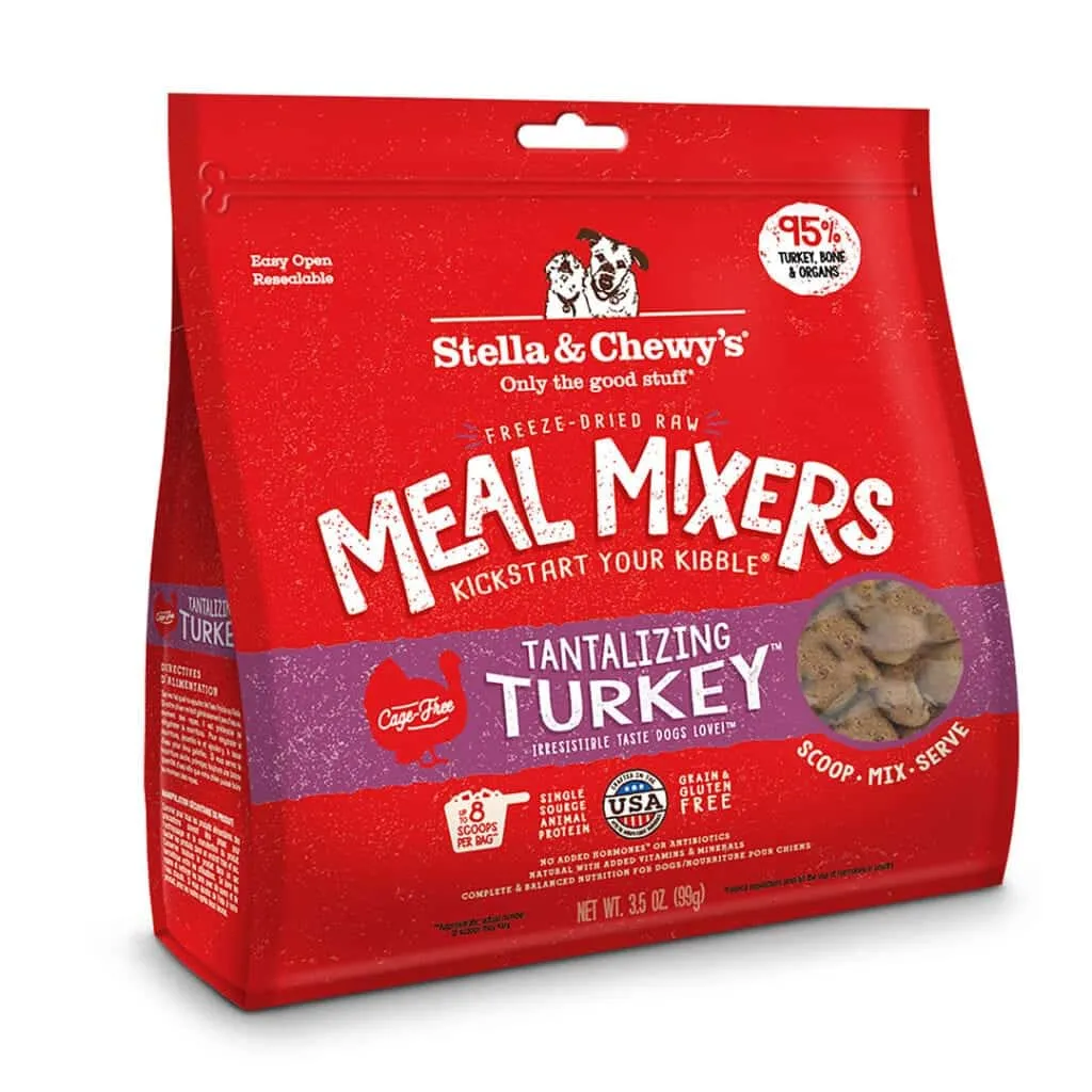 Stella & Chewy's Meal Mixers Tantalizing Turkey Freeze-Dried Dog Food Topper