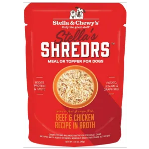 Stella & Chewy's Shredrs Beef & Chicken Dog Food 2.8 oz