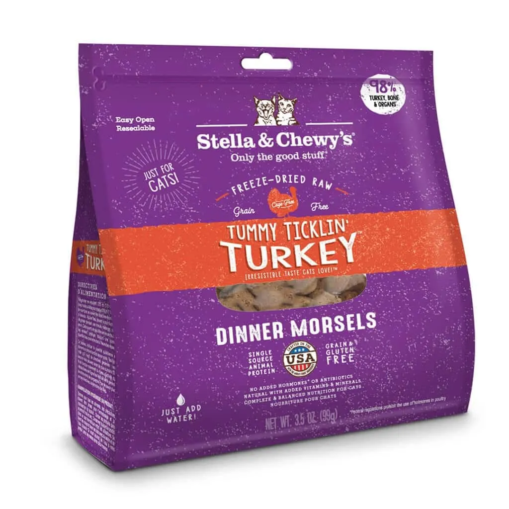 Stella & Chewy's Tummy Ticklin' Turkey Dinner Freeze-Dried Cat Food