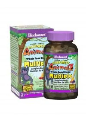 SUPER EARTH RAINFOREST ANIMALZ WHOLE-FOOD BASED MULTIPLE ANIMALZ-SHAPED, 90 CHEWS