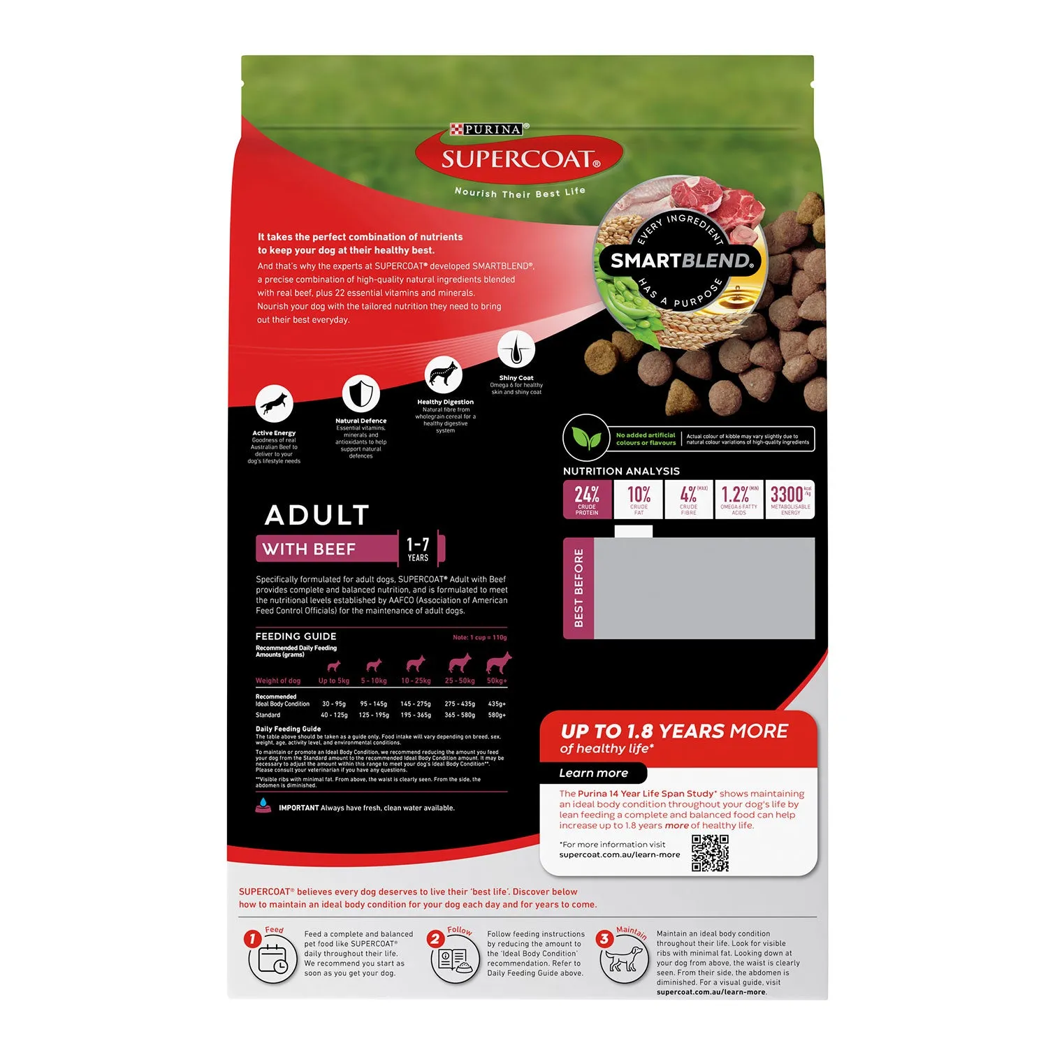 Supercoat Beef Adult Dry Dog Food