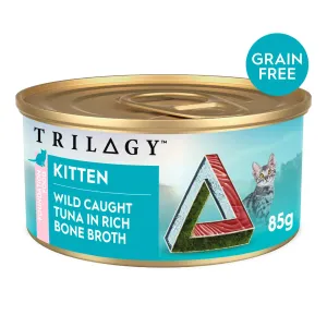 Trilogy Tuna in Bone Broth Kitten Wet Food 85g x 24***