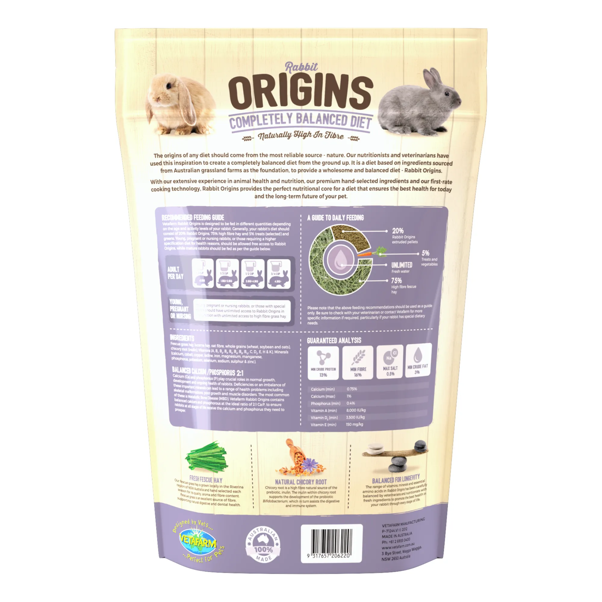 Vetafarm Origins Rabbit Food