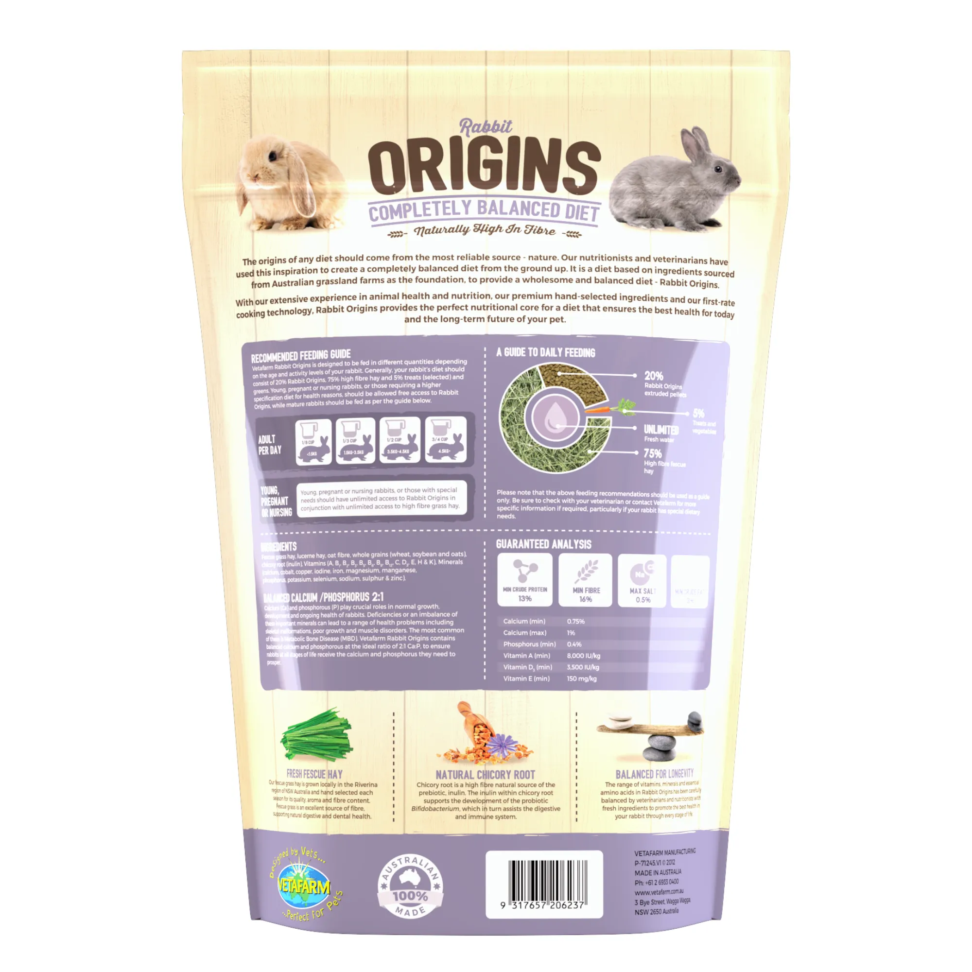 Vetafarm Origins Rabbit Food