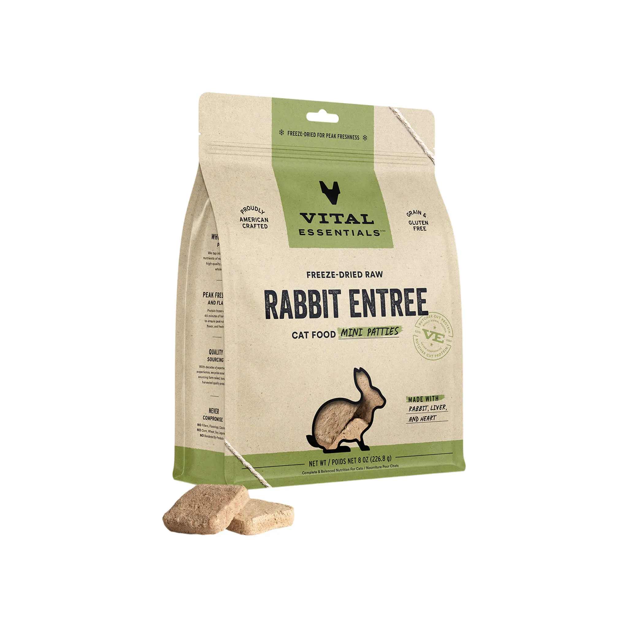 Vital Essentials Freeze Dried Mini Patties for Cats