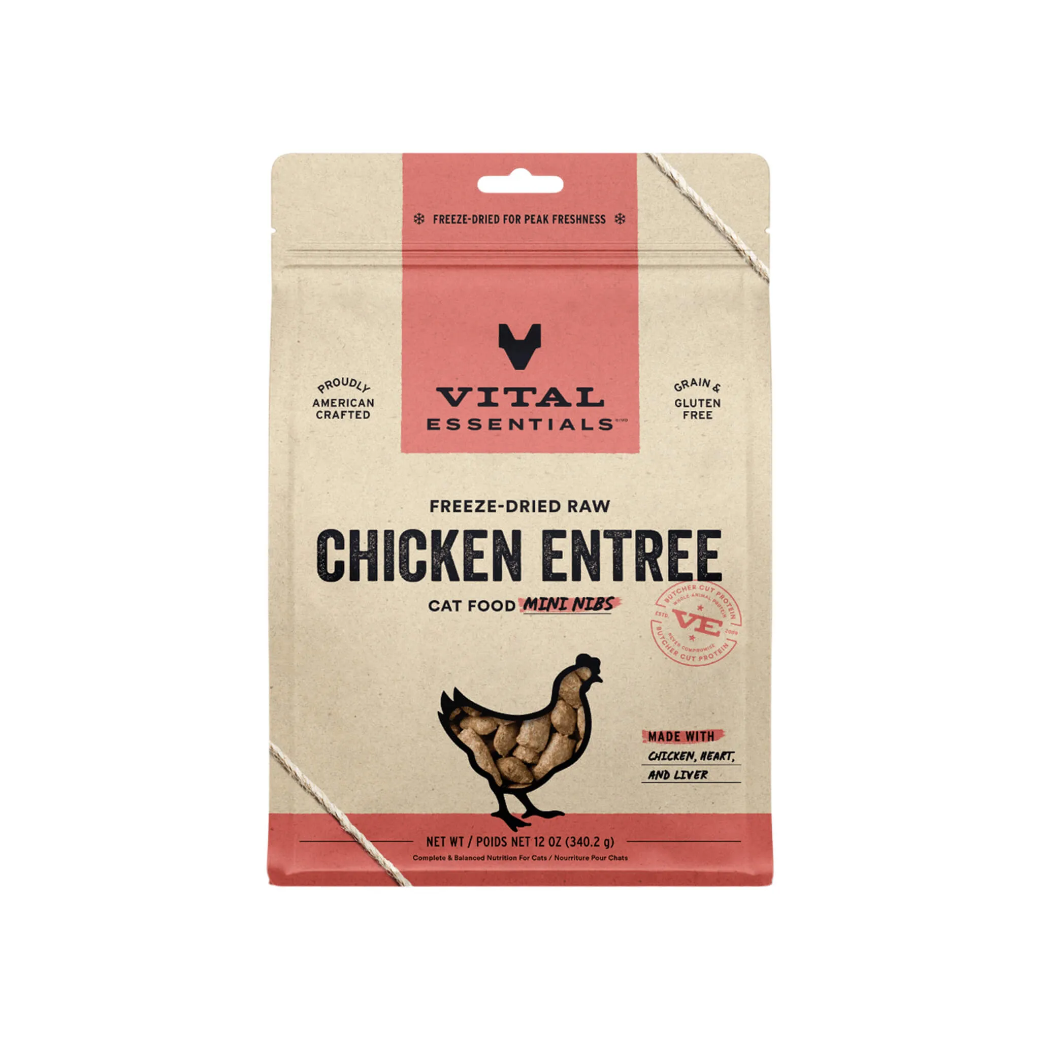 Vital Essentials Raw Freeze-Dried Mini Nibs Entree for Cats