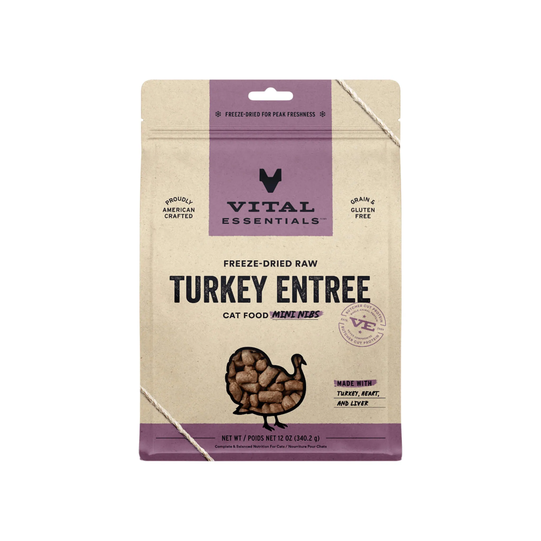 Vital Essentials Raw Freeze-Dried Mini Nibs Entree for Cats