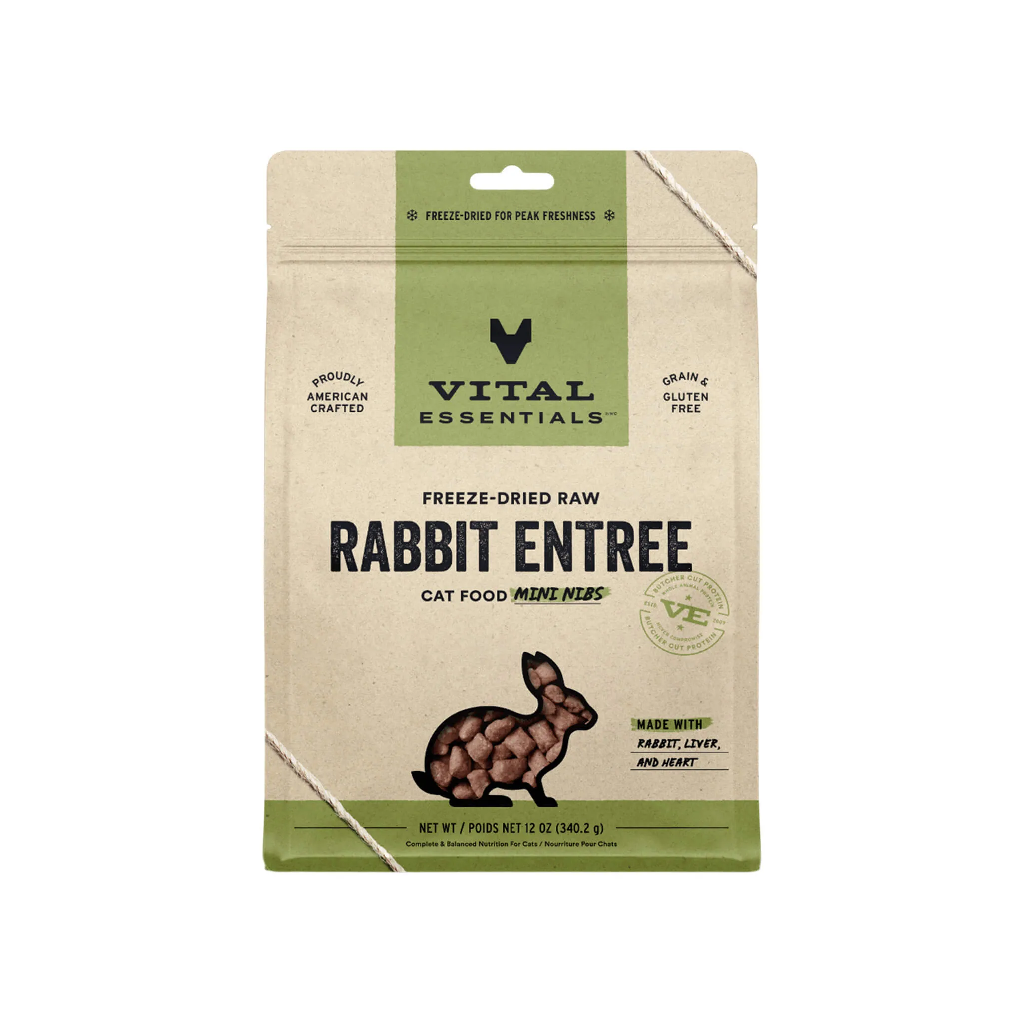 Vital Essentials Raw Freeze-Dried Mini Nibs Entree for Cats