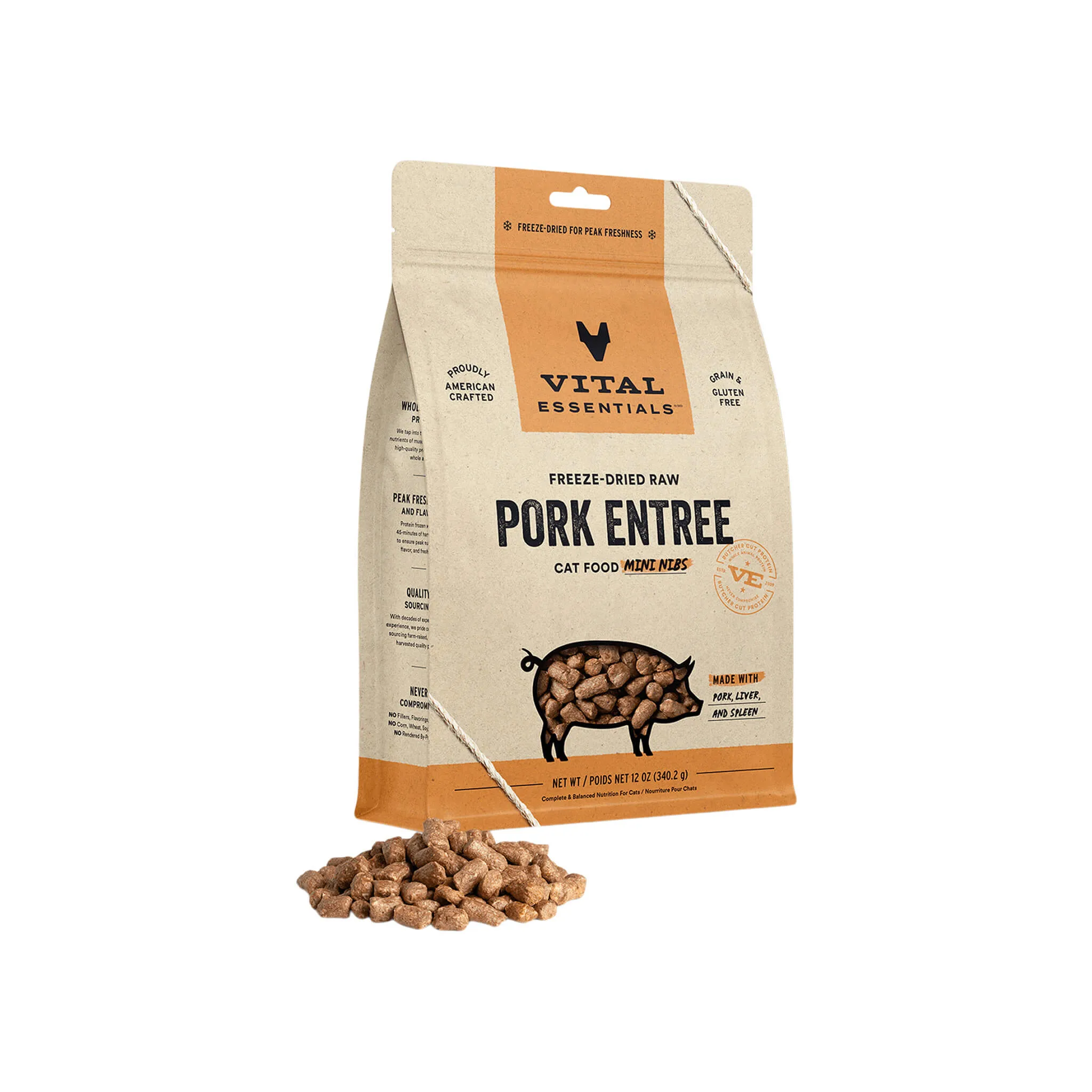 Vital Essentials Raw Freeze-Dried Mini Nibs Entree for Cats