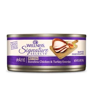 Wellness Cat Core Grain-Free Signature Selects Pate Kitten Boneless Chicken & Turkey Entree 5.3oz