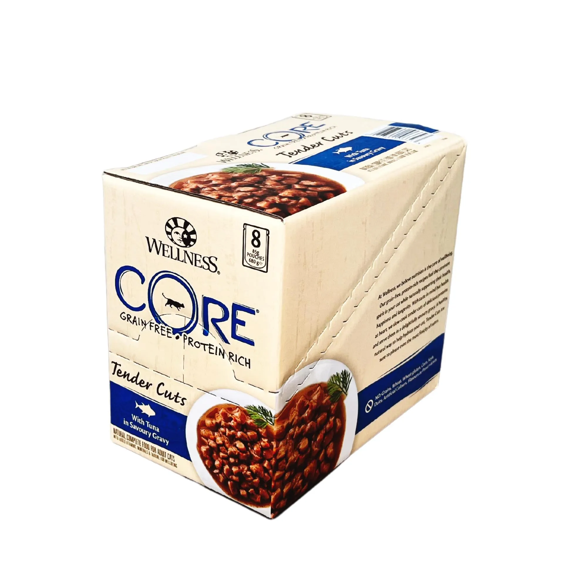 Wellness CORE Tender Cuts with Tuna in Gravy Wet Cat Food 85g x 8