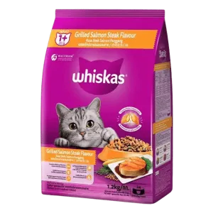 WHISKAS GRILLED SALMON STEAK FLAVOUR 1.2KG