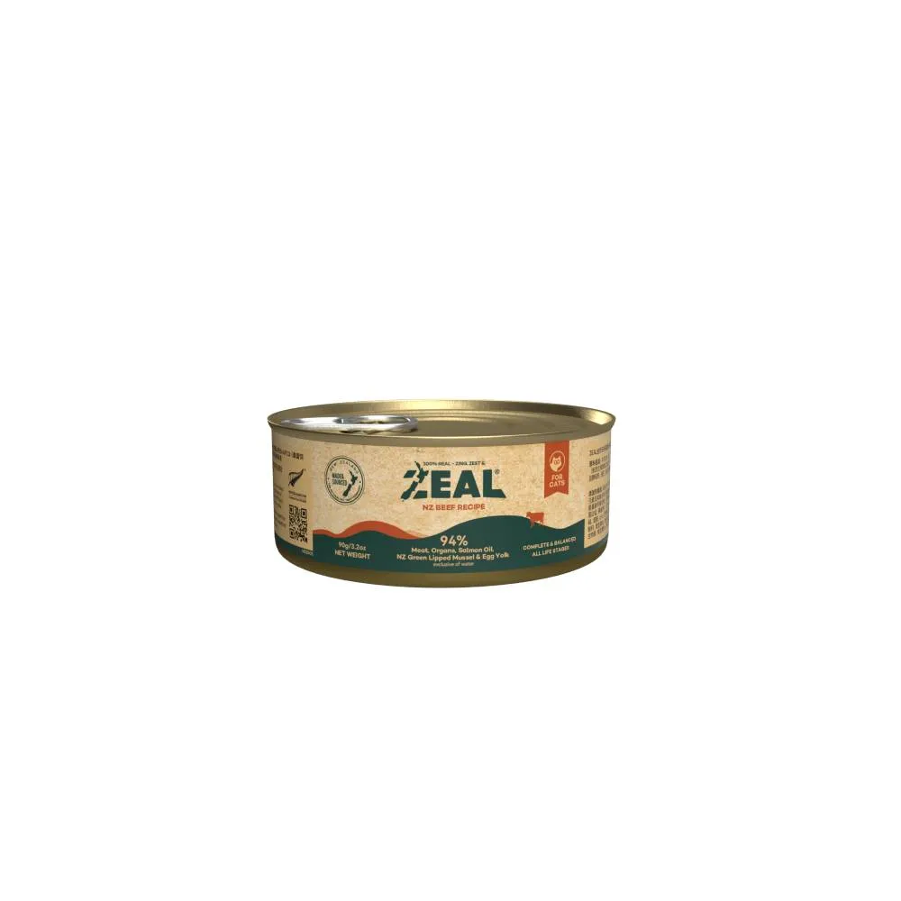 Zeal Cat New Zealand Beef Recipe 90g