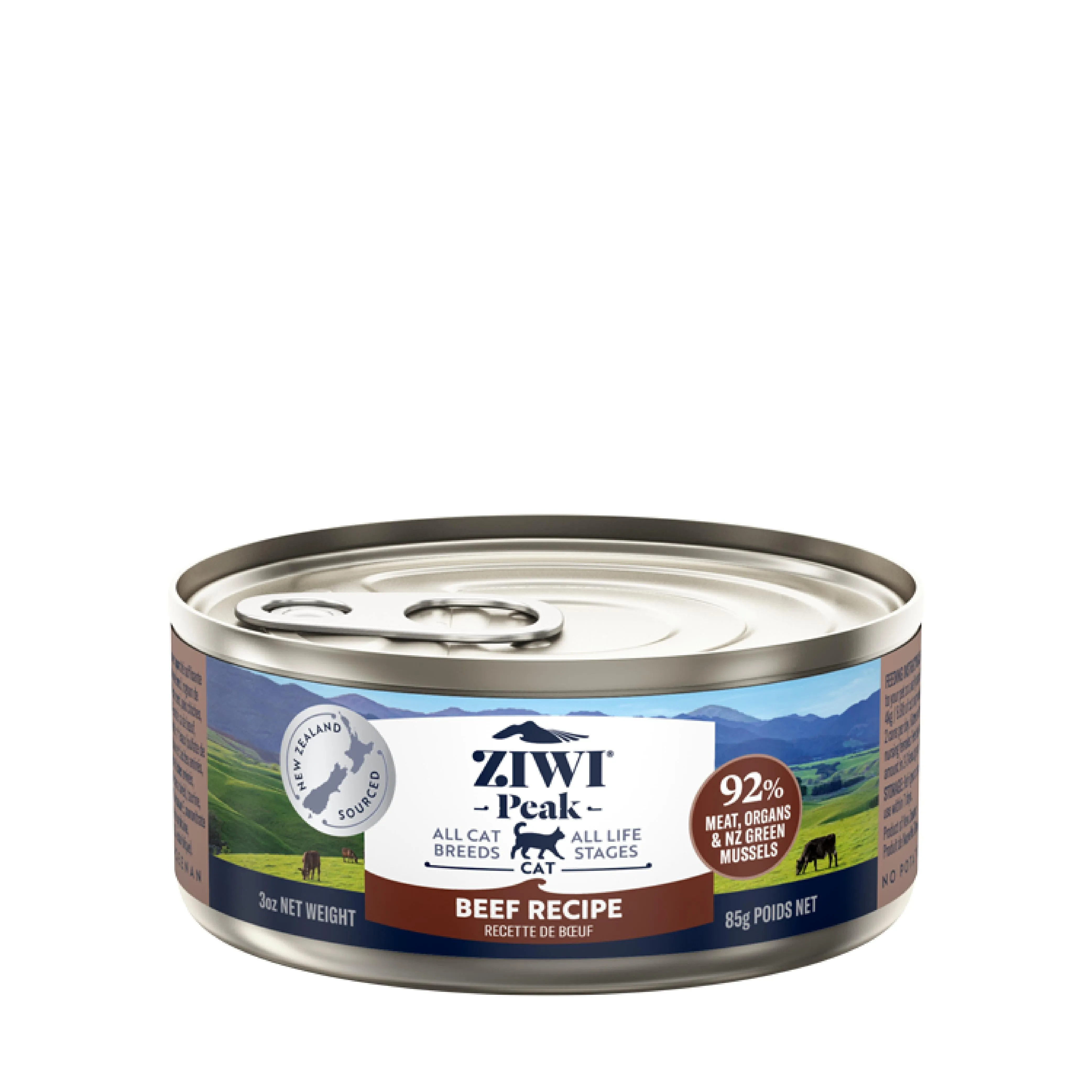 ZIWI Peak Wet Beef Recipe Cat Food 85g x 24