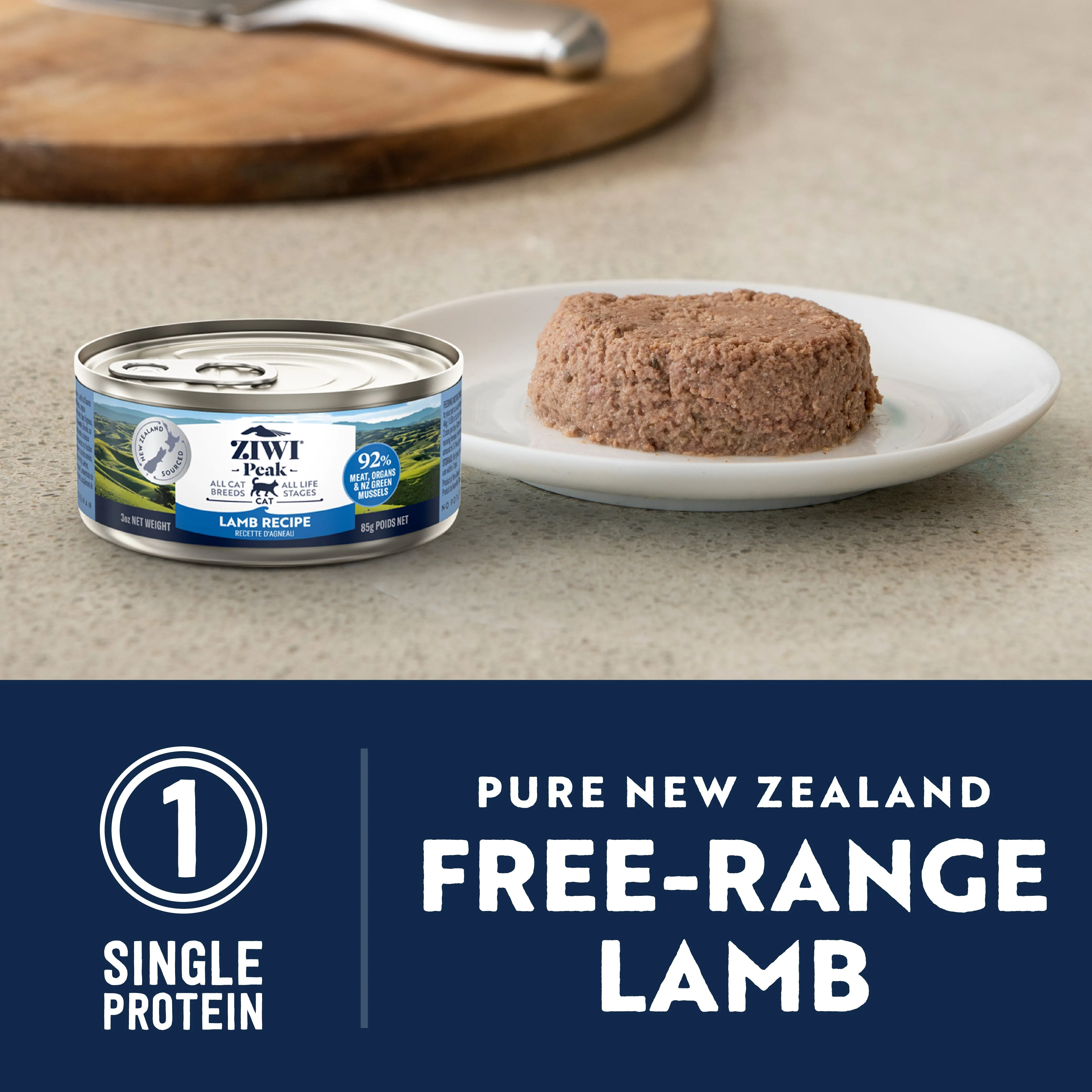 ZIWI Peak Wet Lamb Recipe Cat Food 85g x 24